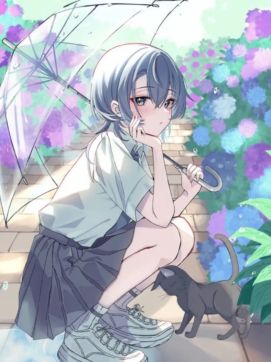 AZKi-suisei의 雨の日。スケスケのすいちゃんが…