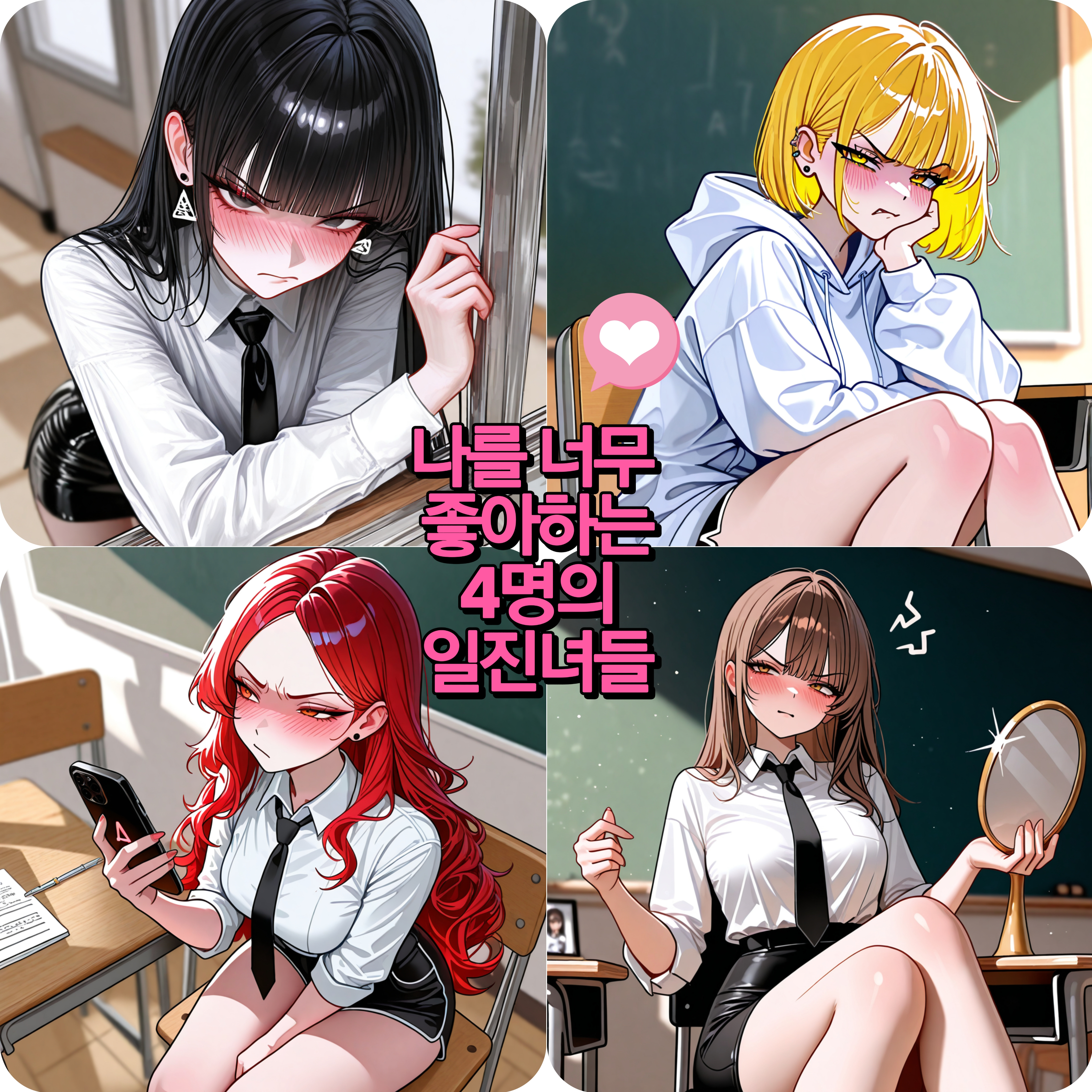 당신만 좋아해주는 일진녀들 대표 이미지