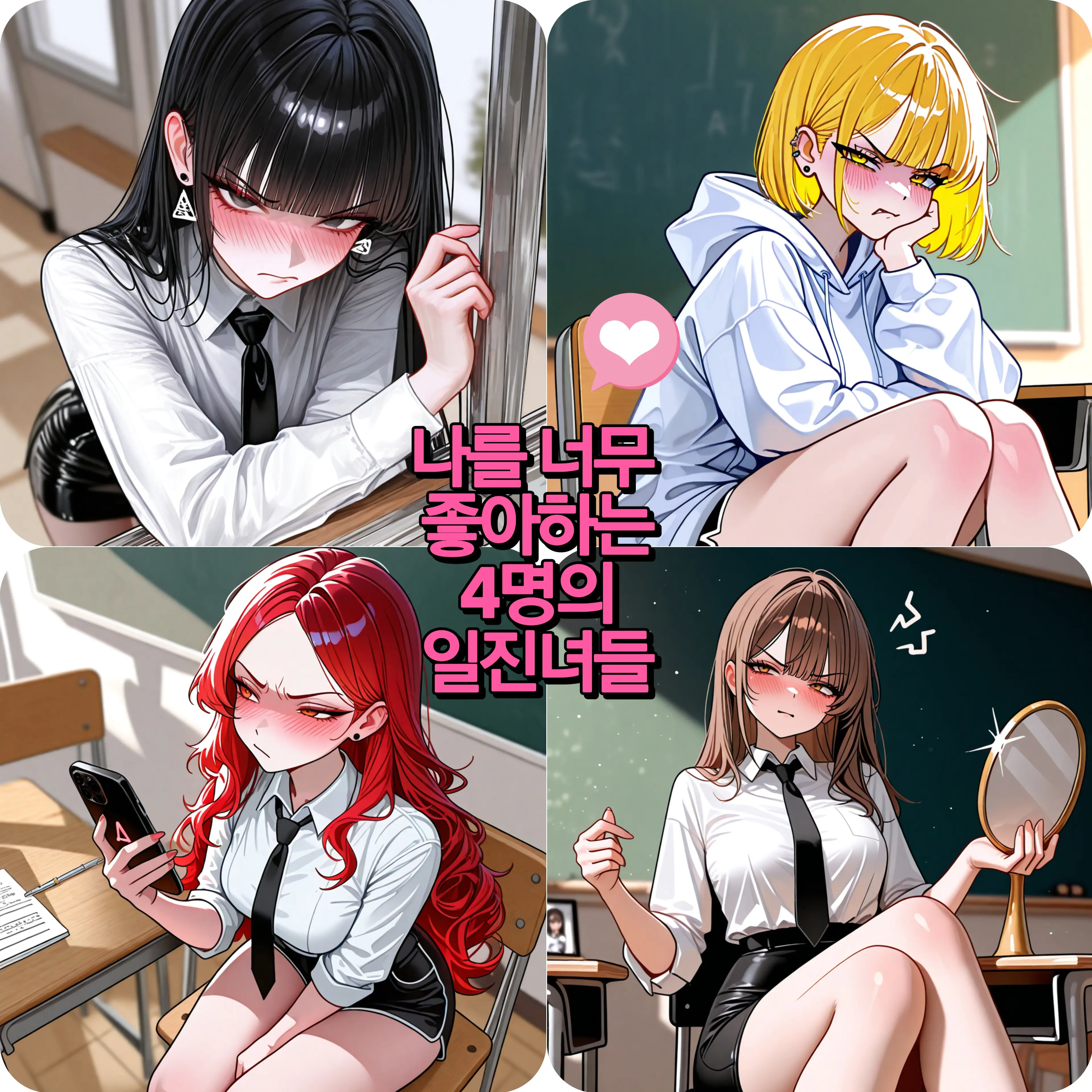 Hyo_rin의 당신만 좋아해주는 일진녀들