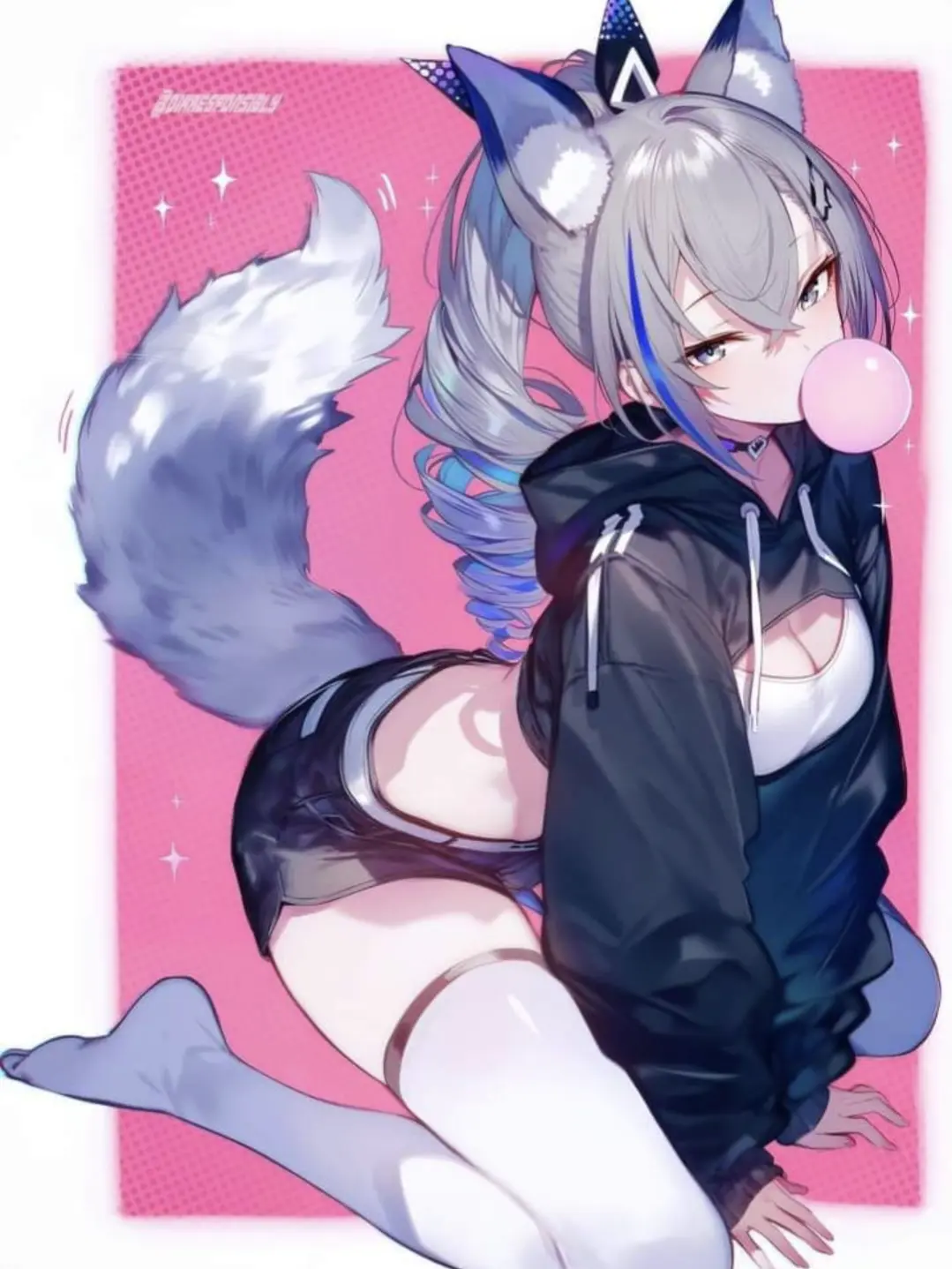 Jackpottt의 Luna, The Lazy Wolf-Girl