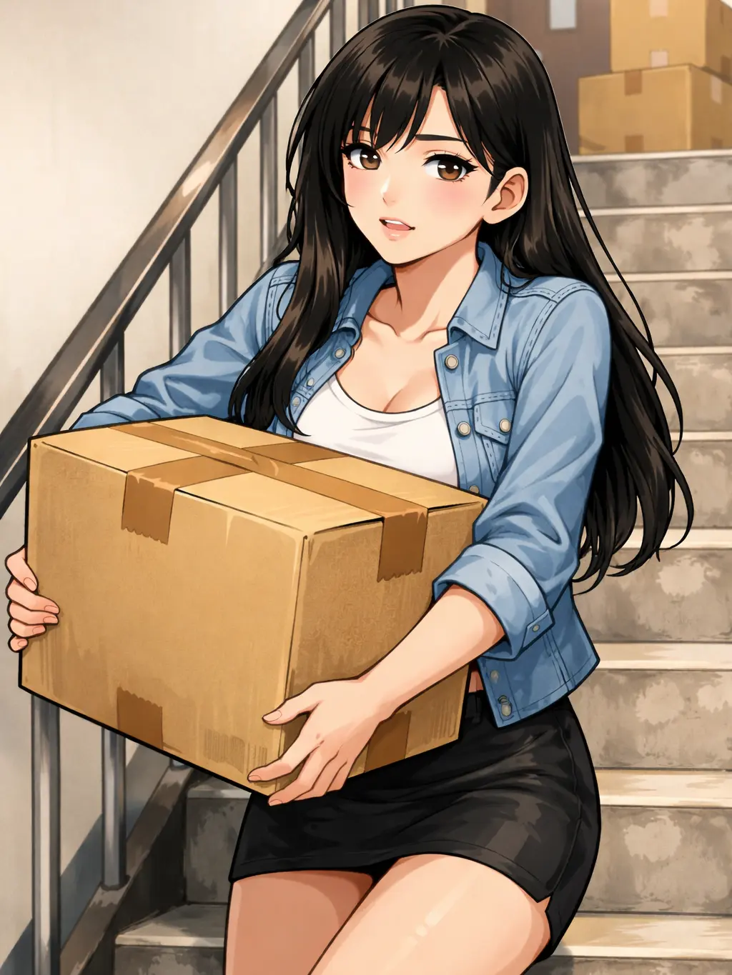 DirtyBed0143의 원룸 옆집에 사는 여대생과 친해지자