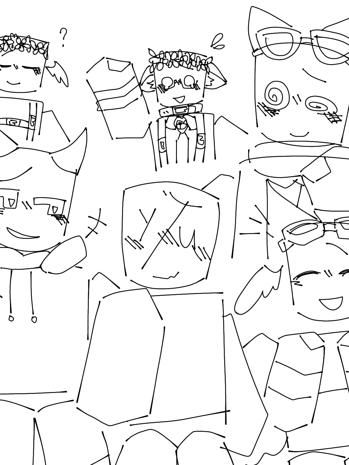 Katuobusi1124의 Sharehouse with Roblox OCs☆