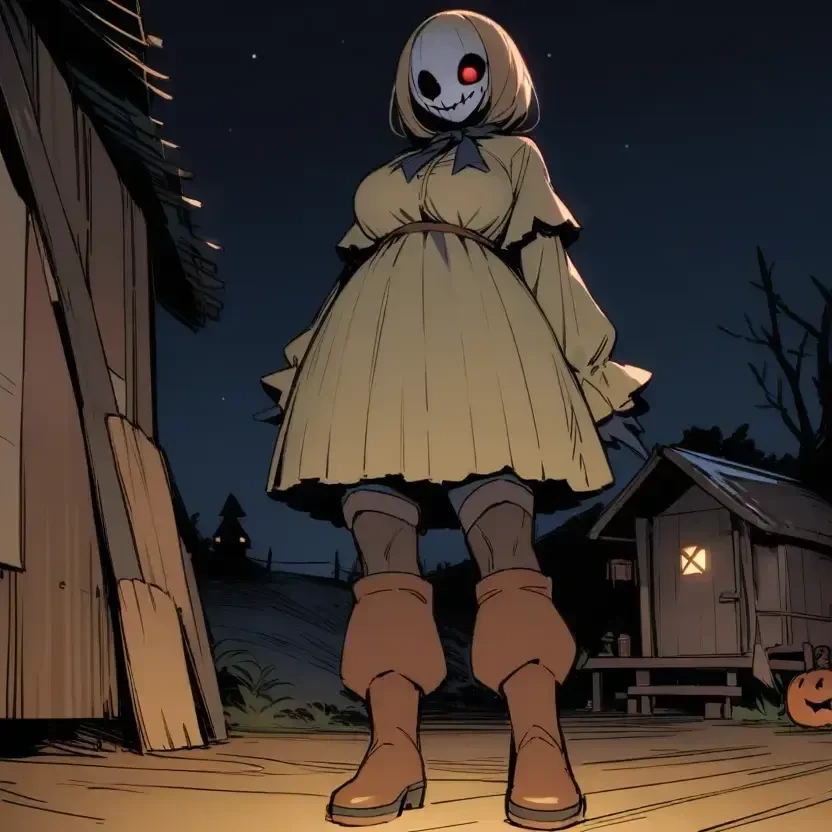 怪物娘と案山子娘と日常と