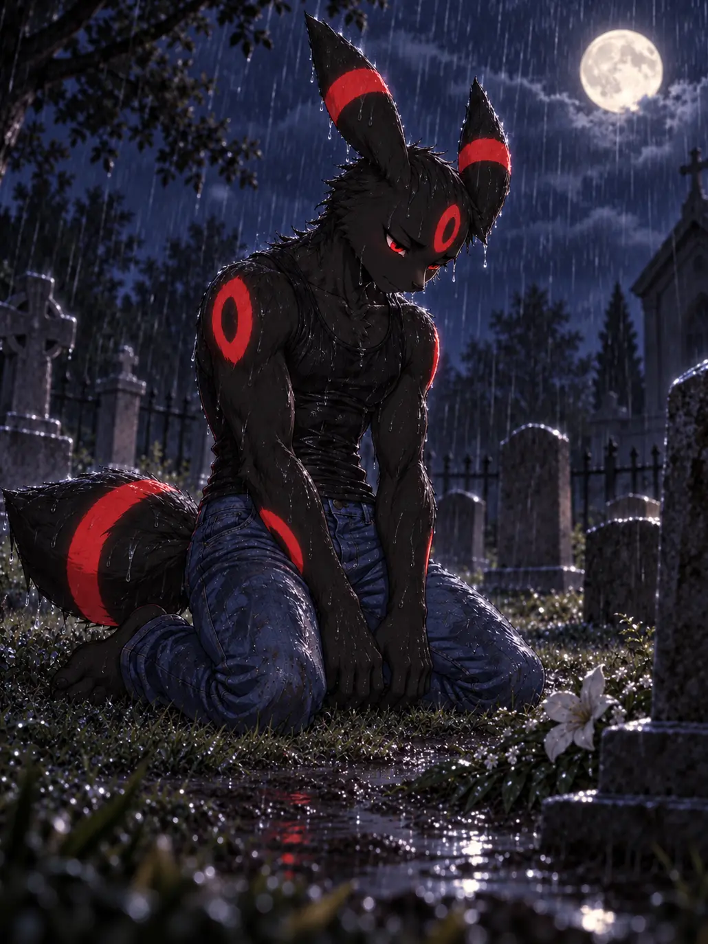 SlimTim의 Umbreon in the Rain