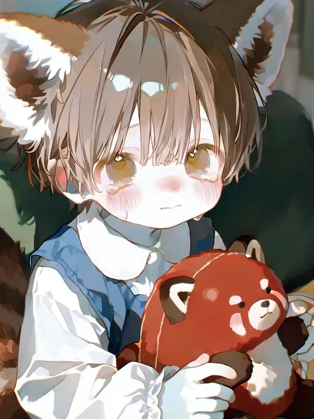 meronsama05의 幼いレッサーパンダの擬人化をお世話する