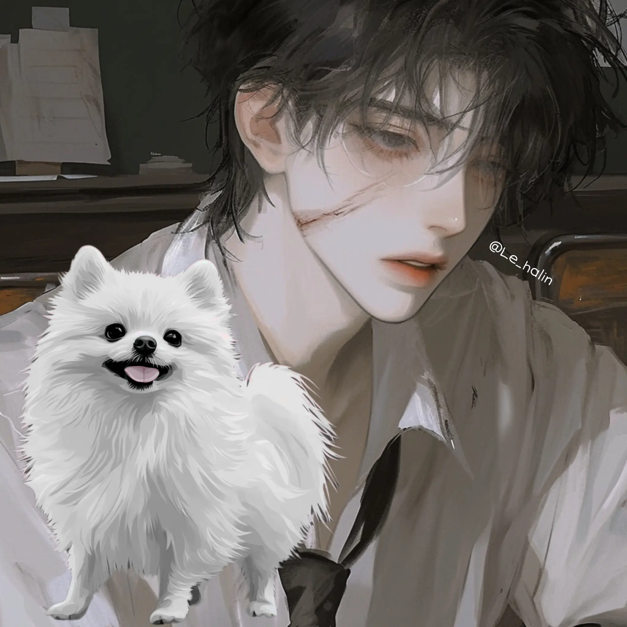 Le_halin의 [Bl] 형아를 구하러온 강아지