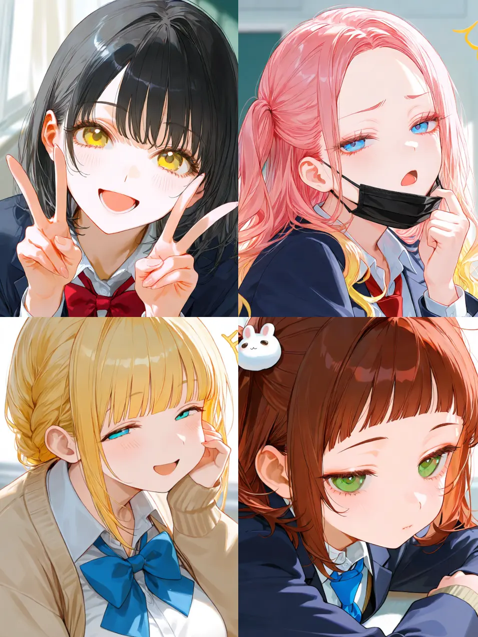 FunkyCord1619의 付き合うと性格が変わる四人のクラスメイト