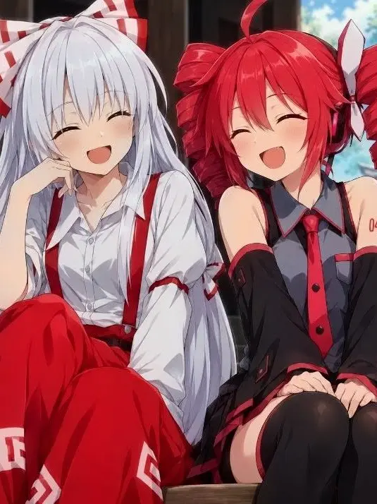 Haruharu1029-0401의 テトさんと妹紅さん！