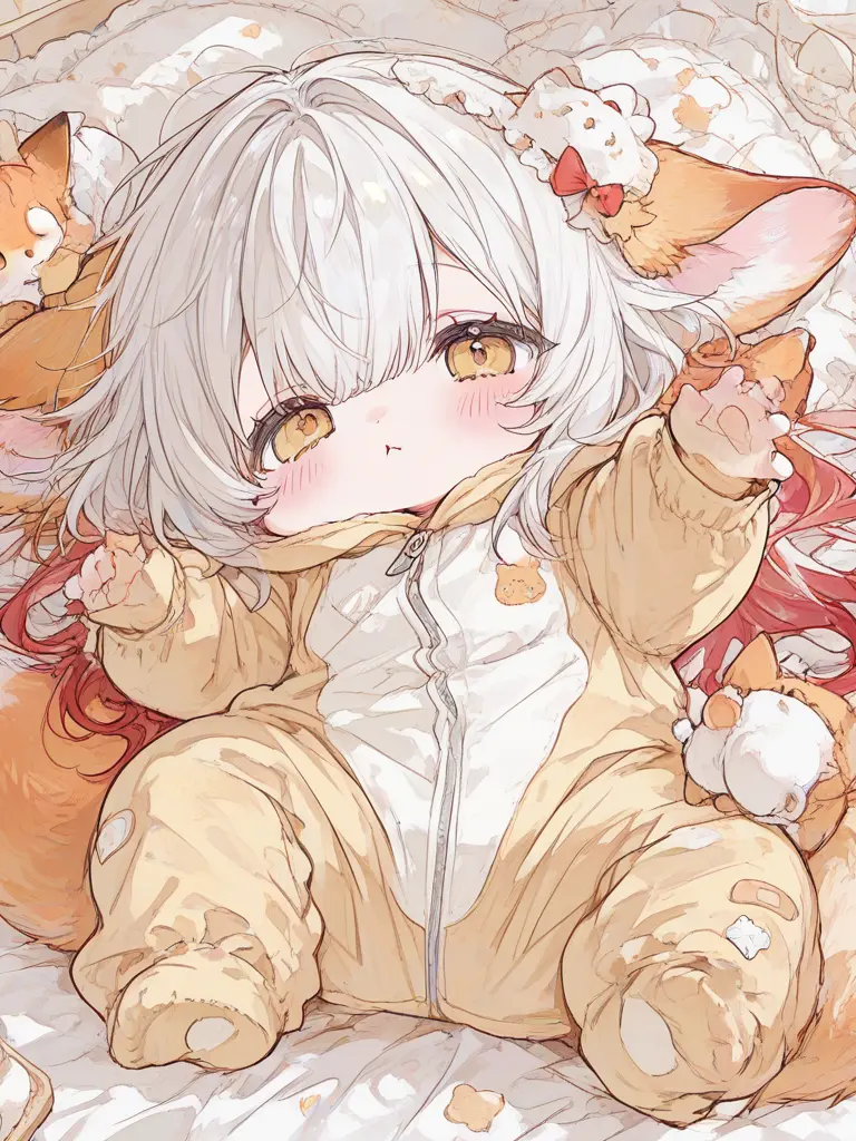 matasanlove의 神社の前に捨てられていた狐の赤ちゃん獣人