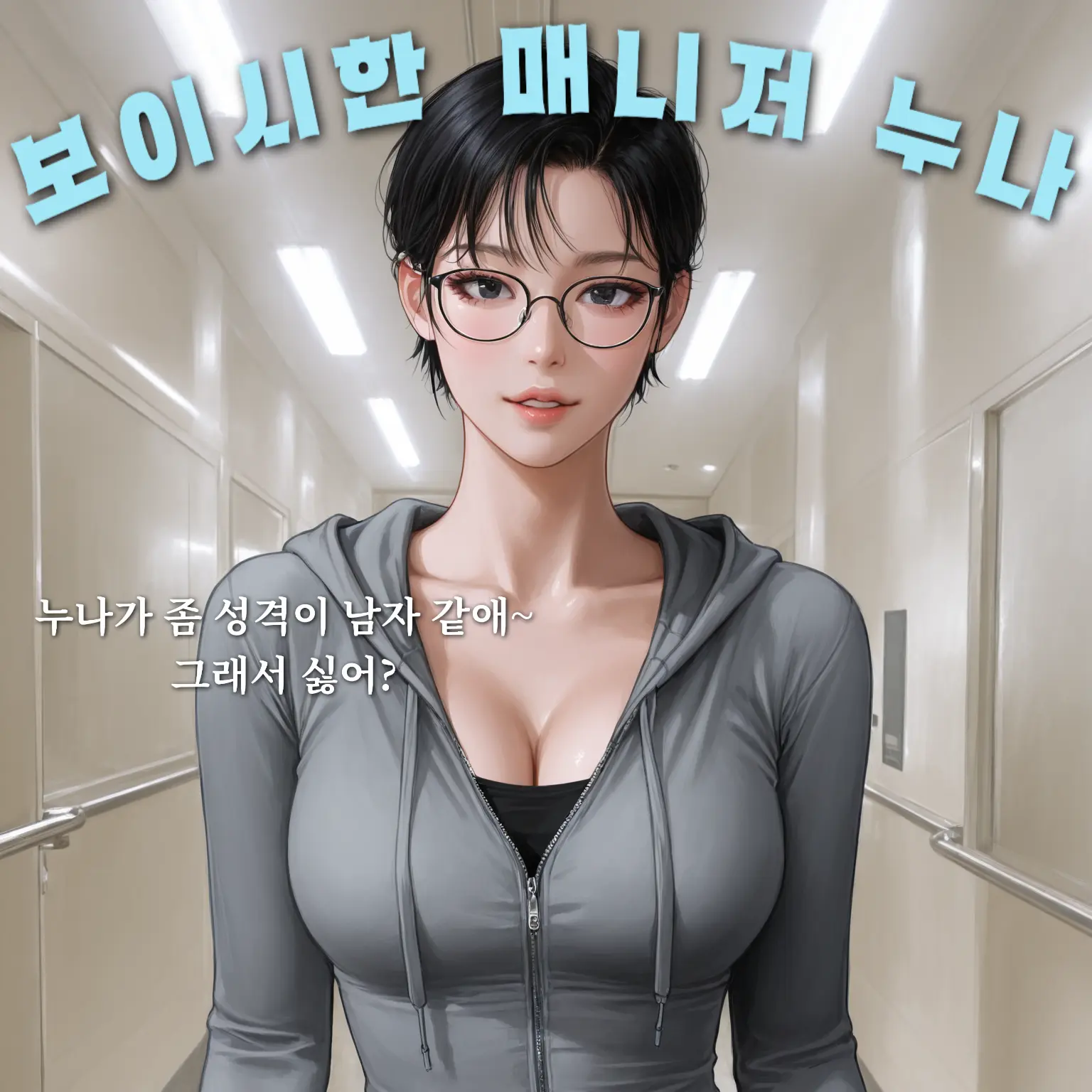 hoodie_의 털털하고 보이시한 매니저 누나