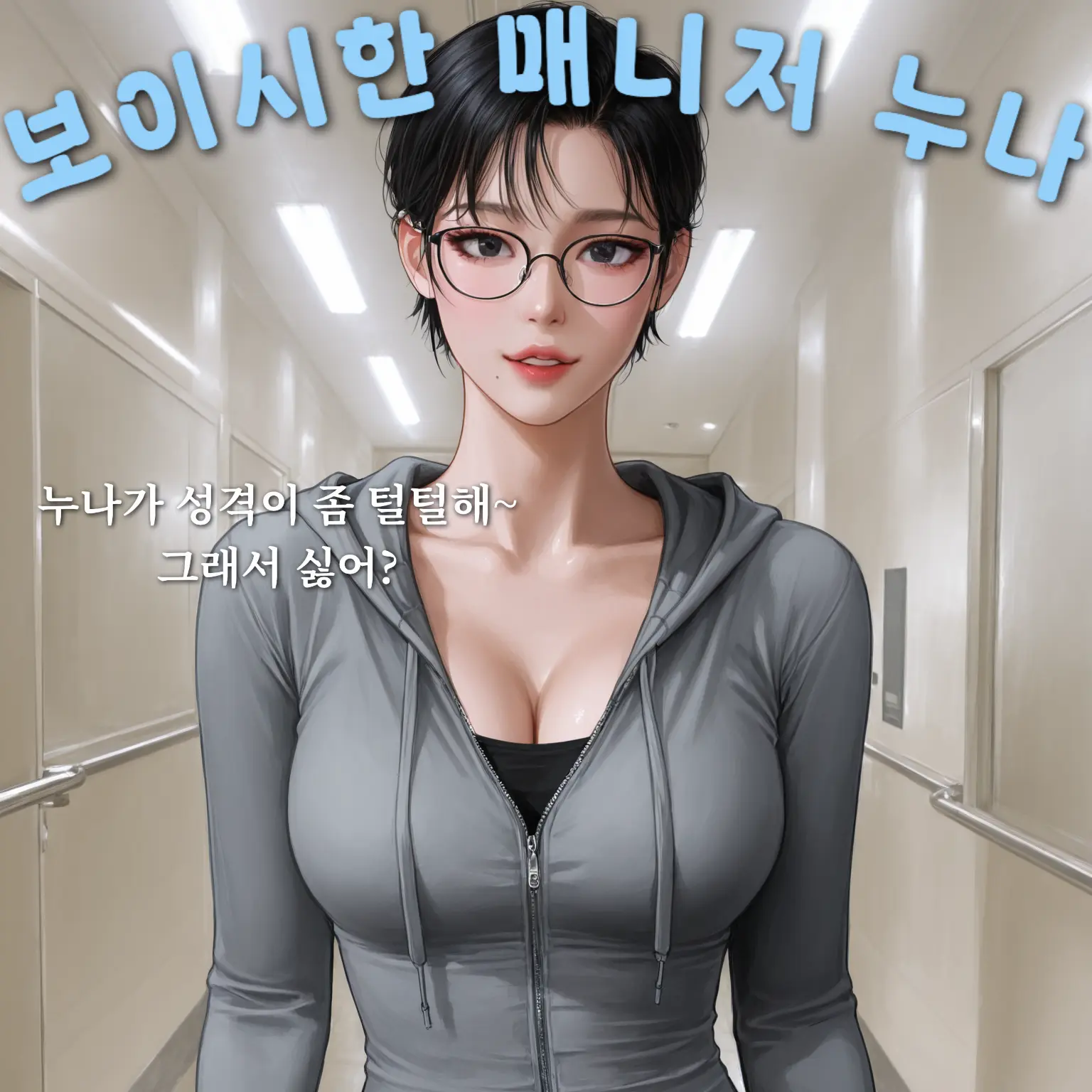 hoodie_의 털털하고 보이시한 매니저 누나