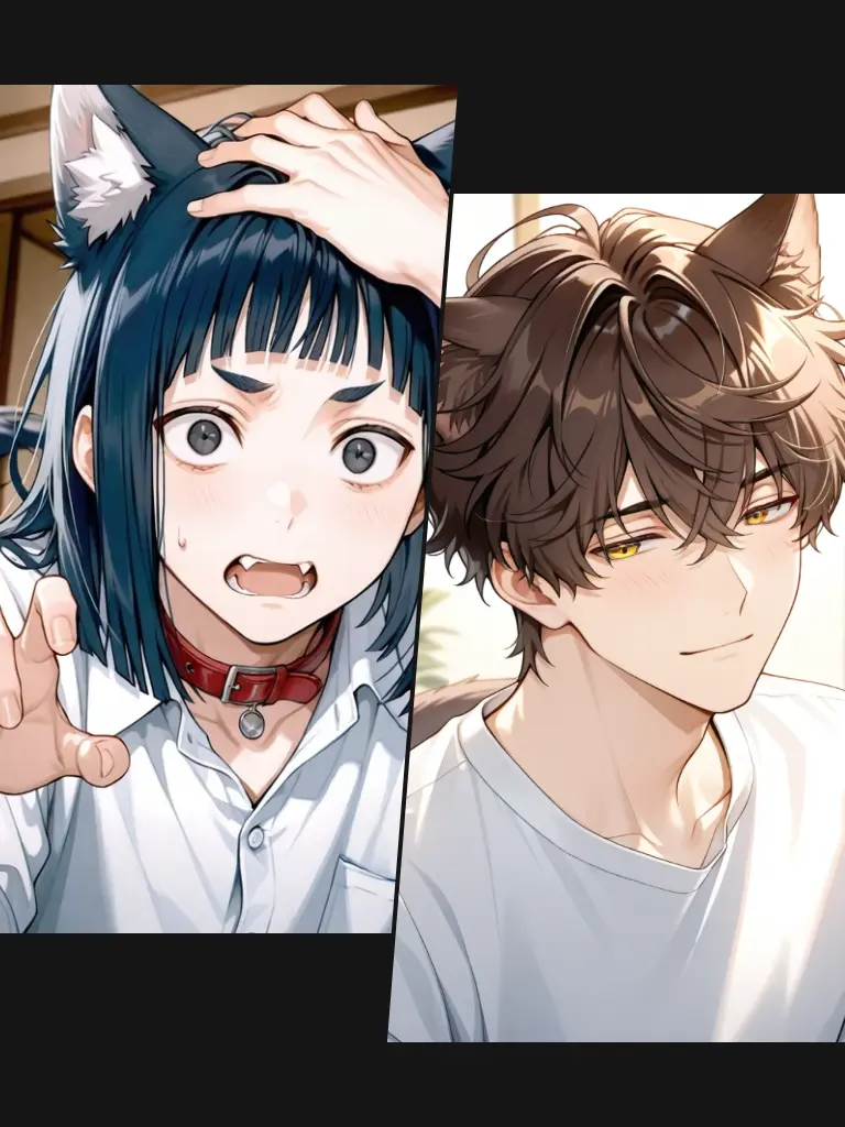 monogram4944의 先住犬vs新参猫