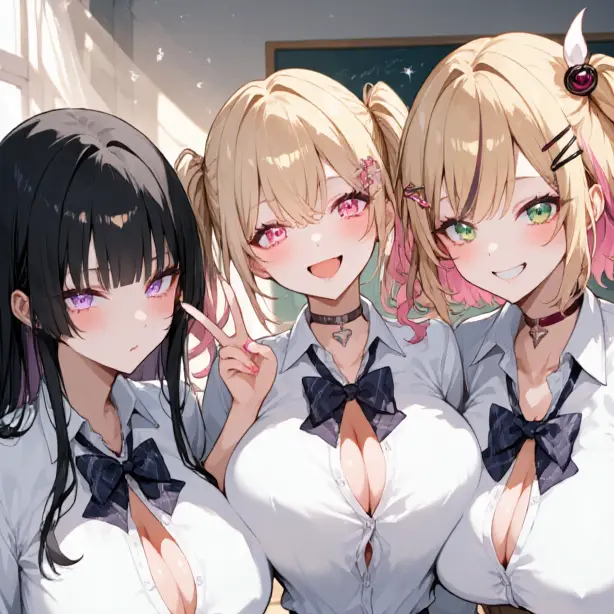 SlimyAnise5093의 せんぱいと3人の放課後♡