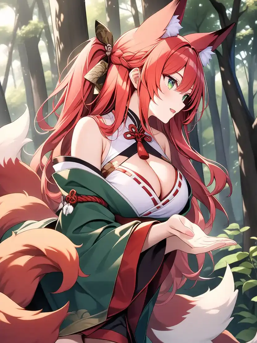 LoneWolfWren의 The Kitsune Shrine Maiden