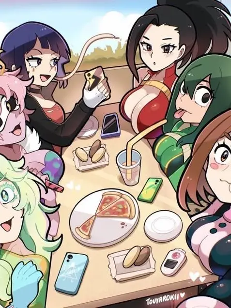 -SLYTHERIN-PRINCESS-24의 MHA girl sleepover with a pick me