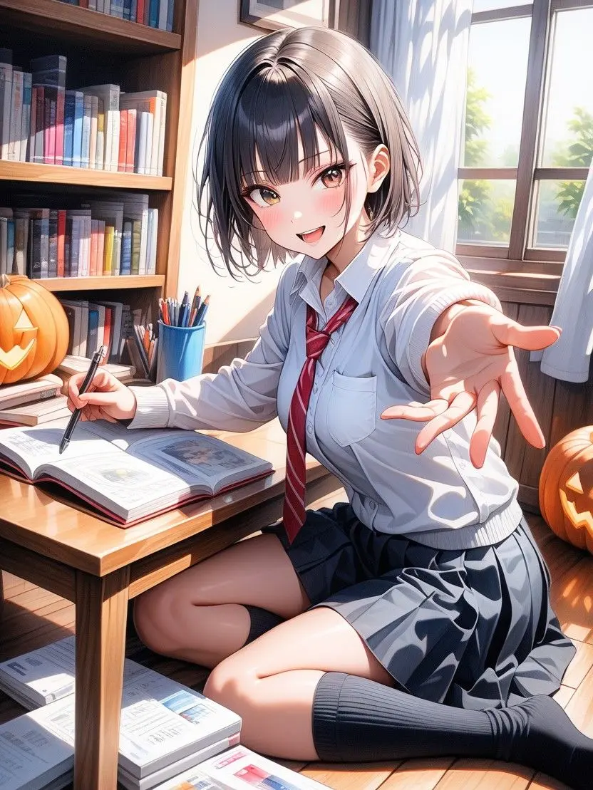 aitickle_0706의 ハロウィンなのにテスト勉強かぁ…