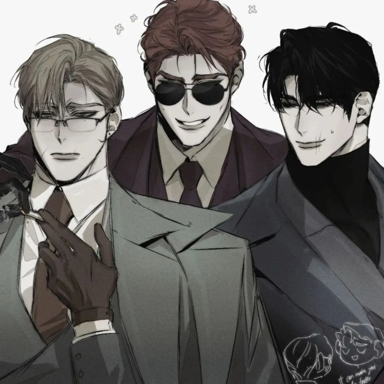 HAI2280의 3명의 경호원들