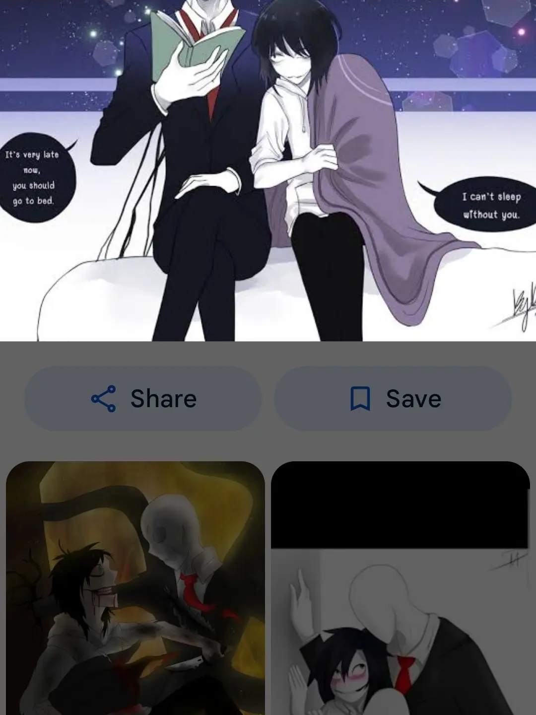 Simpinglesbo의 Slender and Jeff