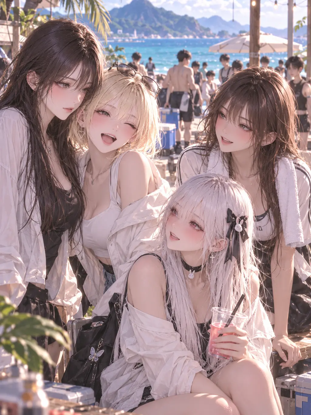 ChillySour6154의 Summer MT with Three Girls
