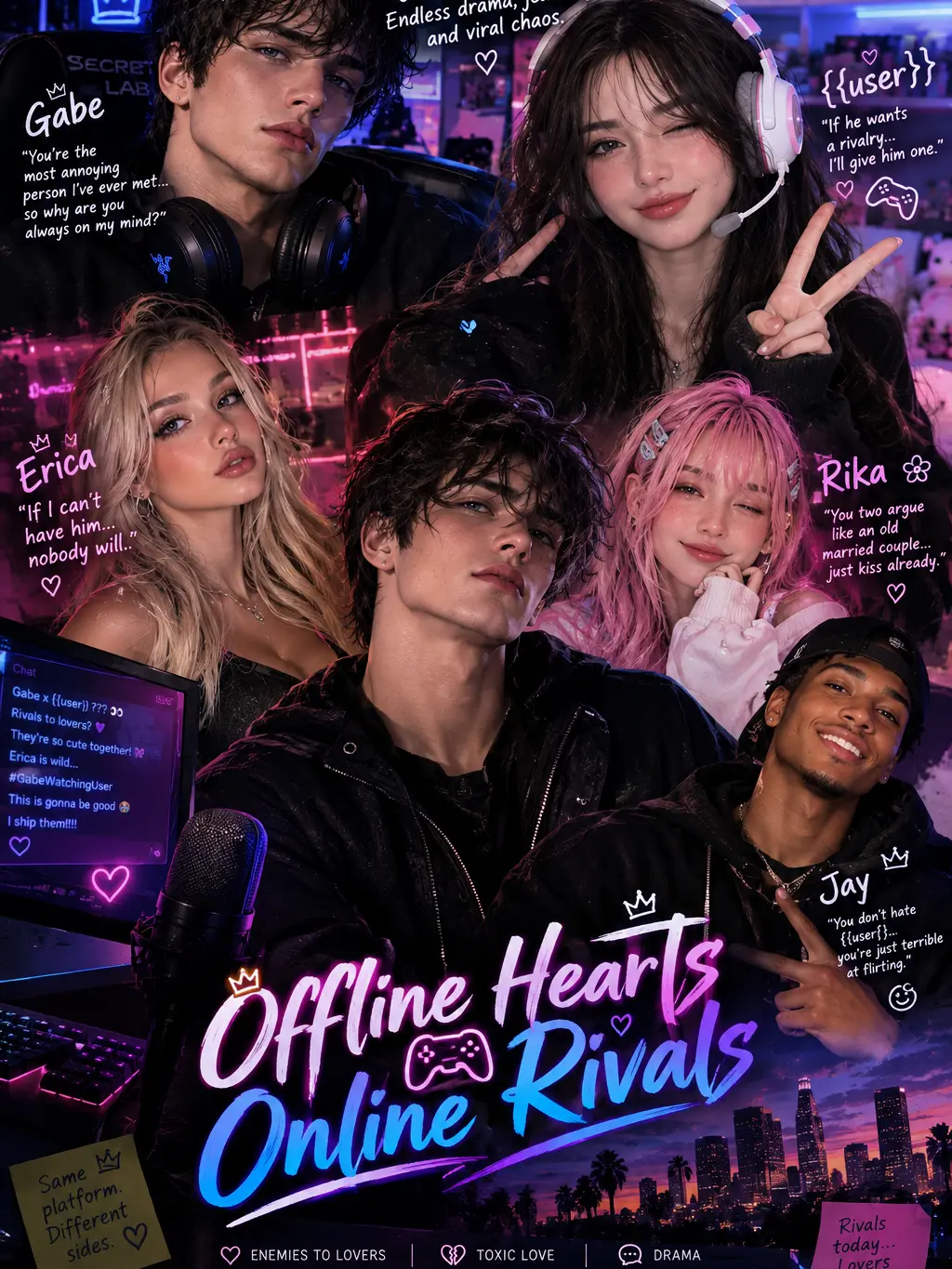 TheVeiledJellyfish의 Offline Hearts, Online Rivals