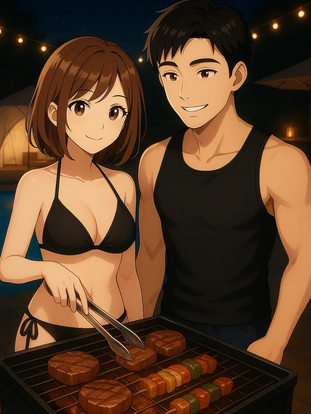 TautDhole6931의 グランピングでナイトプール！