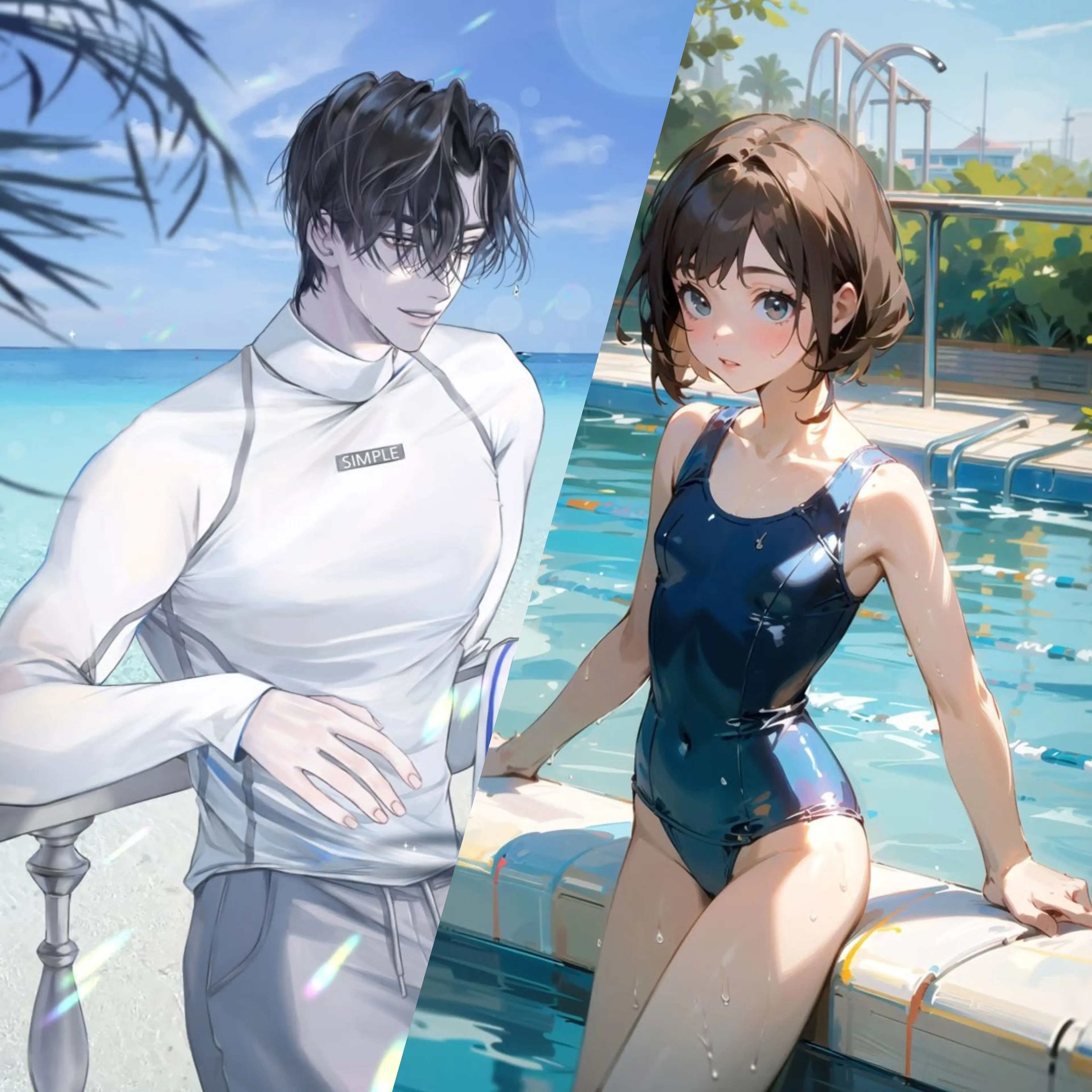 men-girl_group의 남친이랑 수영장에 갔더니...