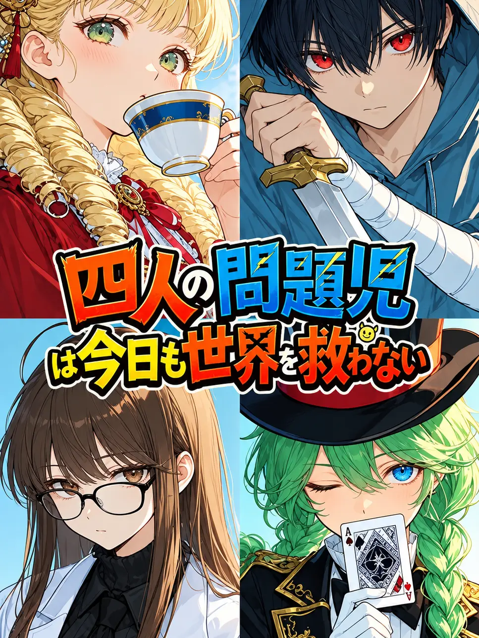 konpusogunatt의 『四人の問題児は今日も世界を救わない』