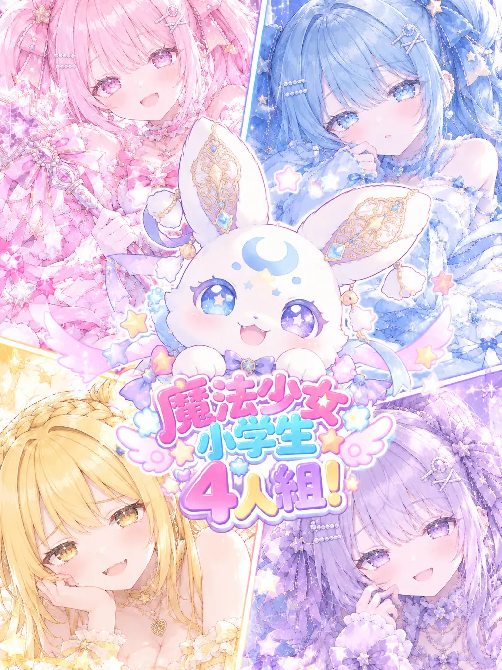 Rainy-umbrella의 魔法少女小学生4人組