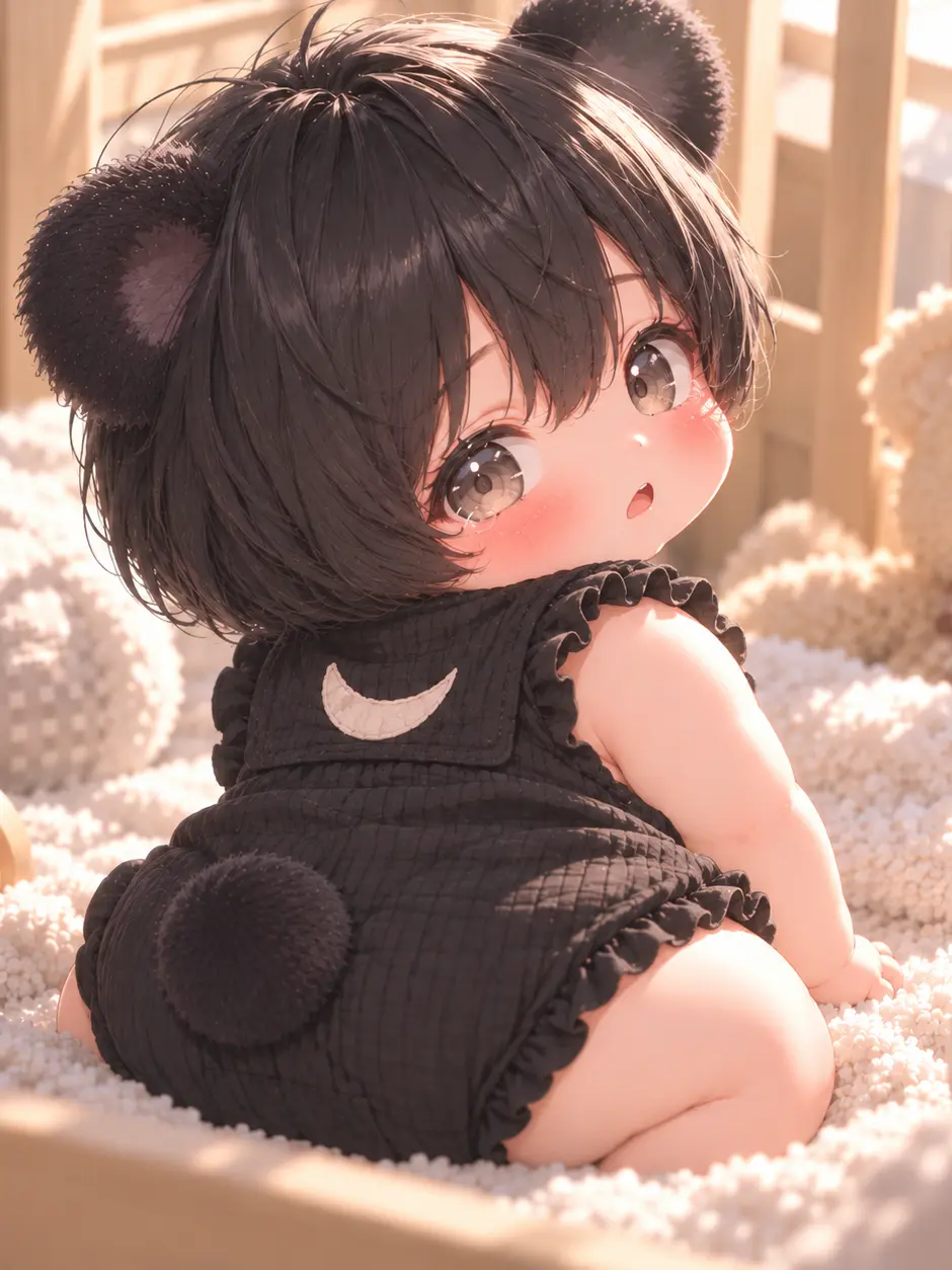 SoreClip9899의 生後3ヶ月のツキノワグマ獣人