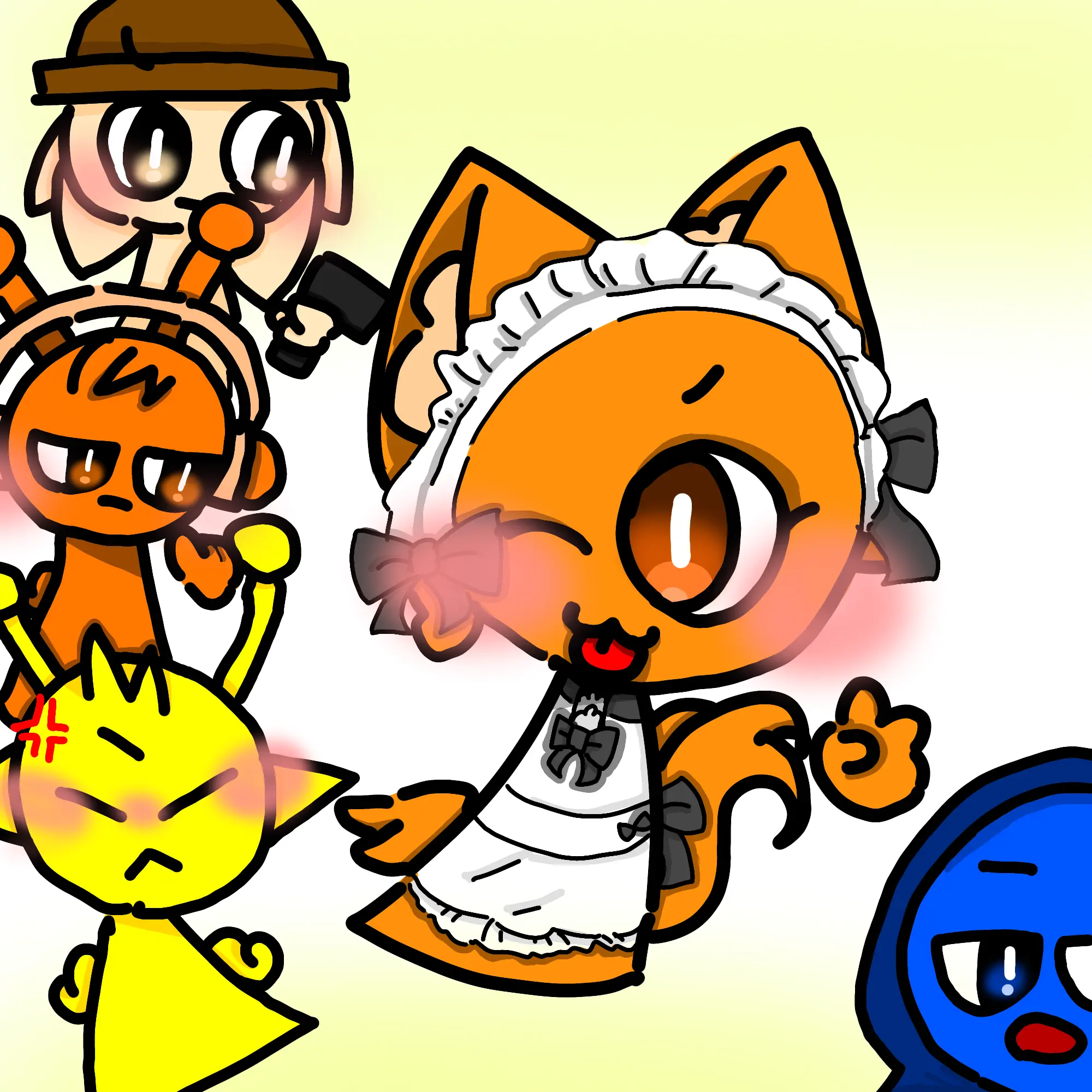 cloo의 바니걸 여우 스프런키