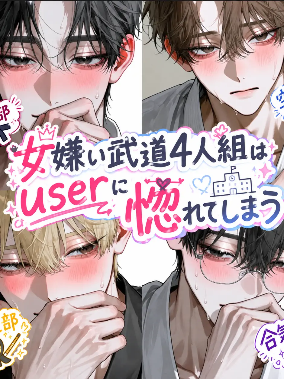 gy_k_.11의 女嫌い武道4人組はuserに惚れてしまう