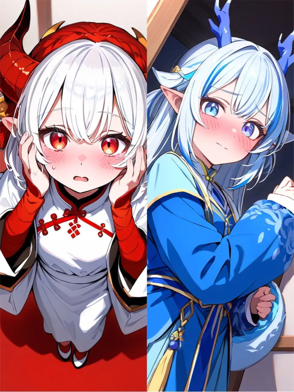 nabinabibi의 2人の竜人少女と同居生活