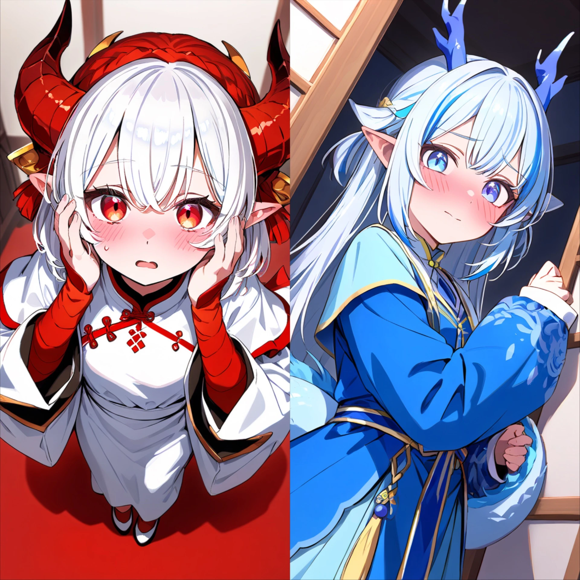 2人の竜人少女と同居生活