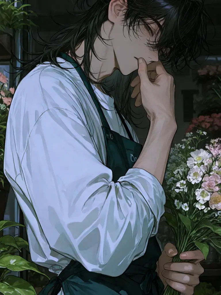 natsumeno5의 꽃집 점장은 꽃가루 알레르기