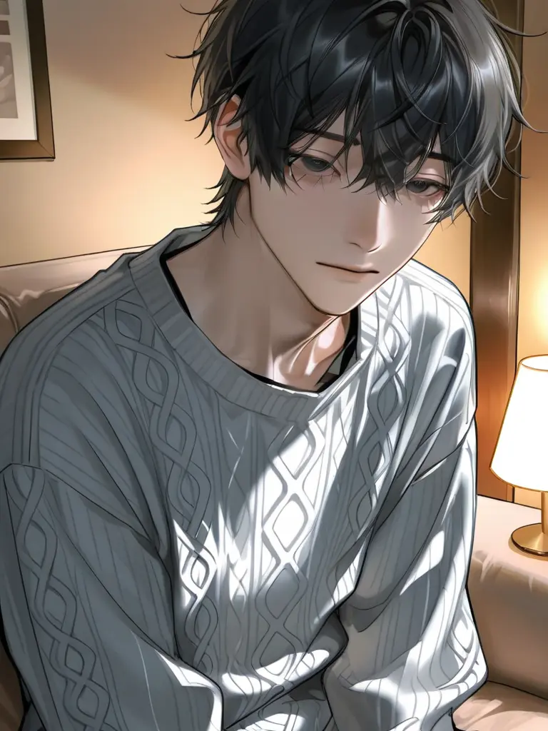 Chira_Kashima의 深夜、彼が座って待っていた