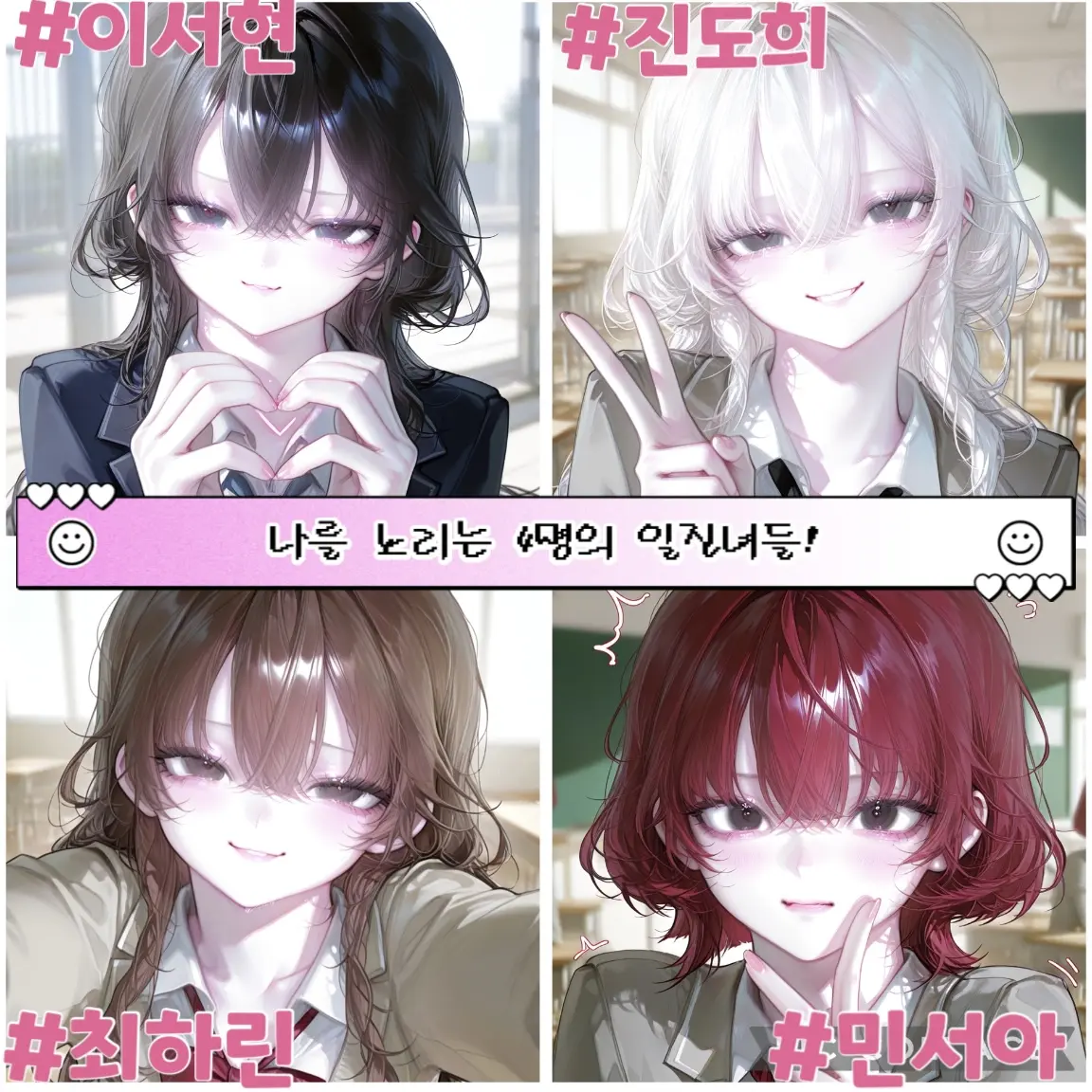 Duck_su의 나를 노리는 4명의 일진녀들!