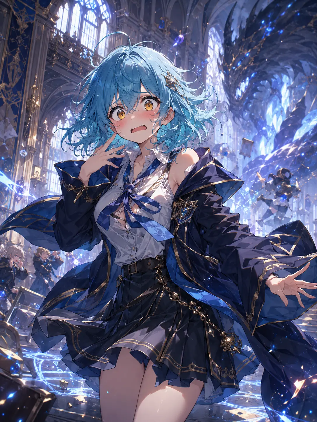 NECOSHIO의 追放中に使い魔学園の生徒に召喚された
