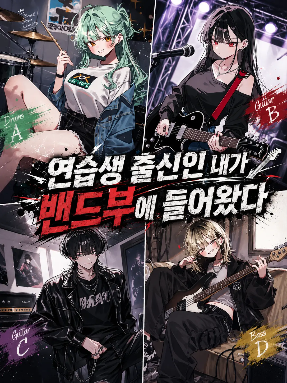 Lilies_are_gods의 연습생 출신인 내가 밴드부에 들어왔다