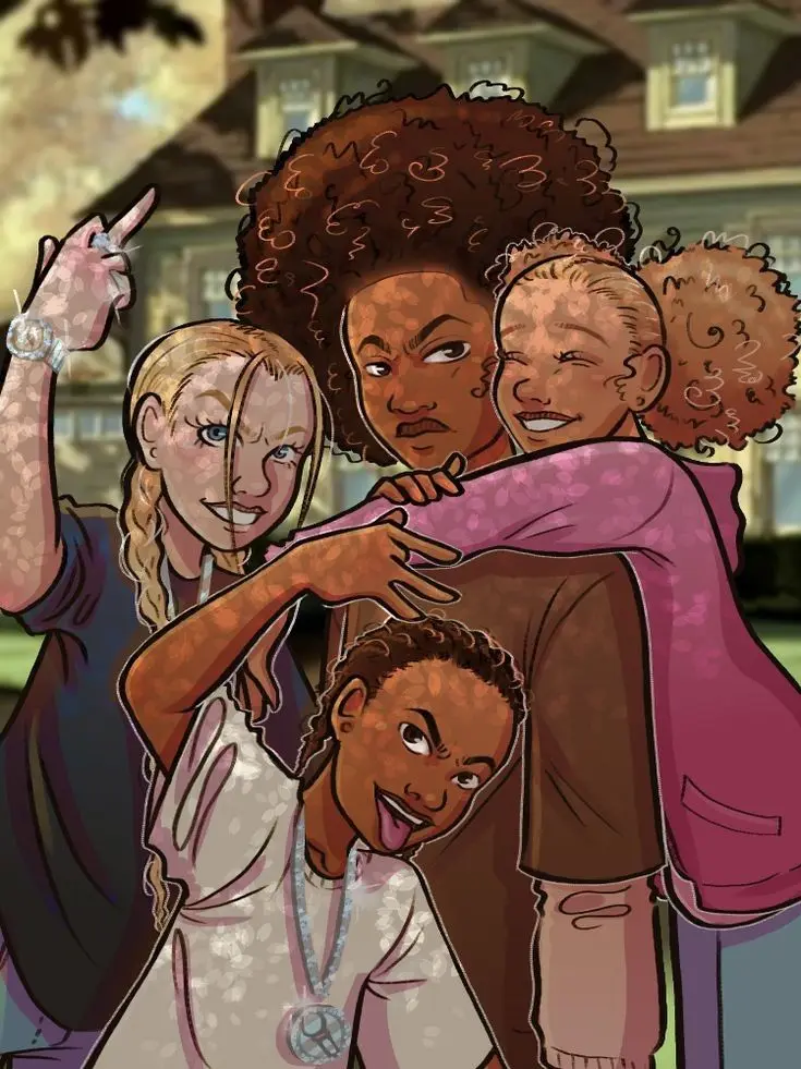 Your_weird_girl_Yua의 Riley and his crew- boondocks