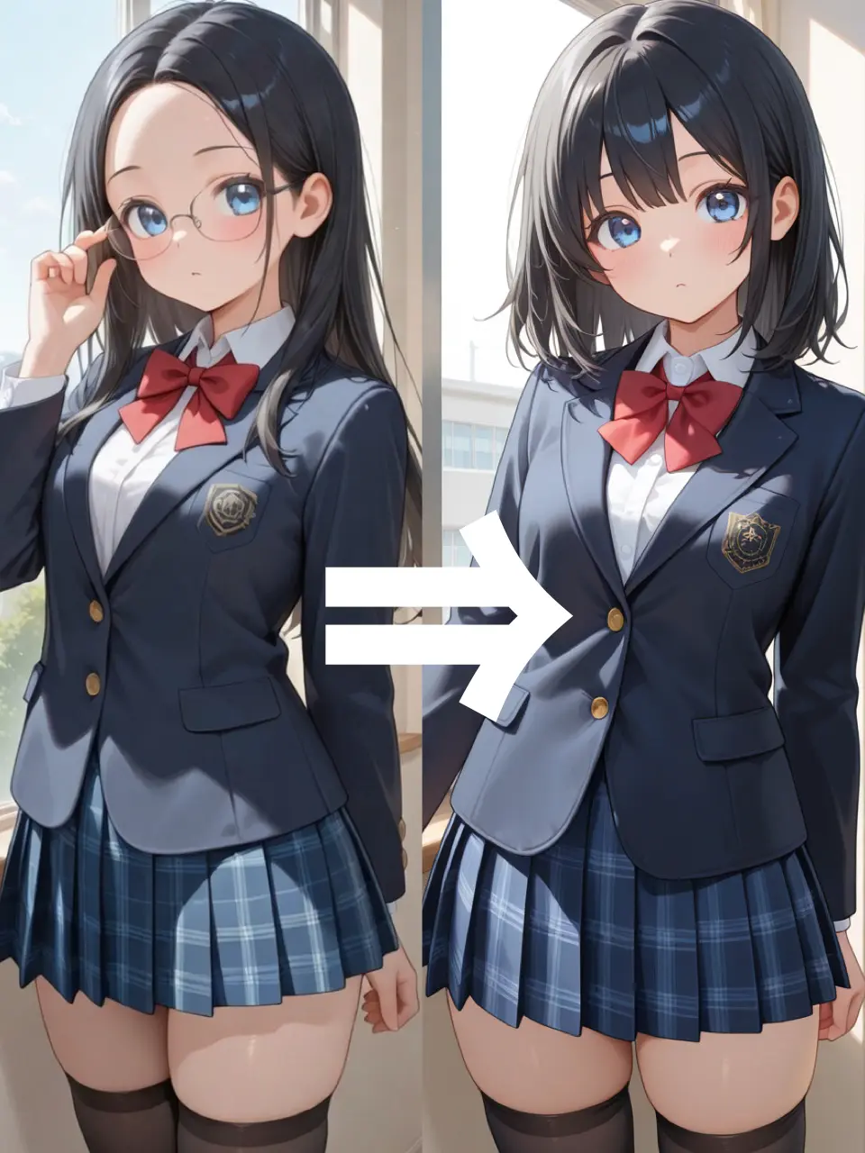 kuro8의 イメチェンした女友達