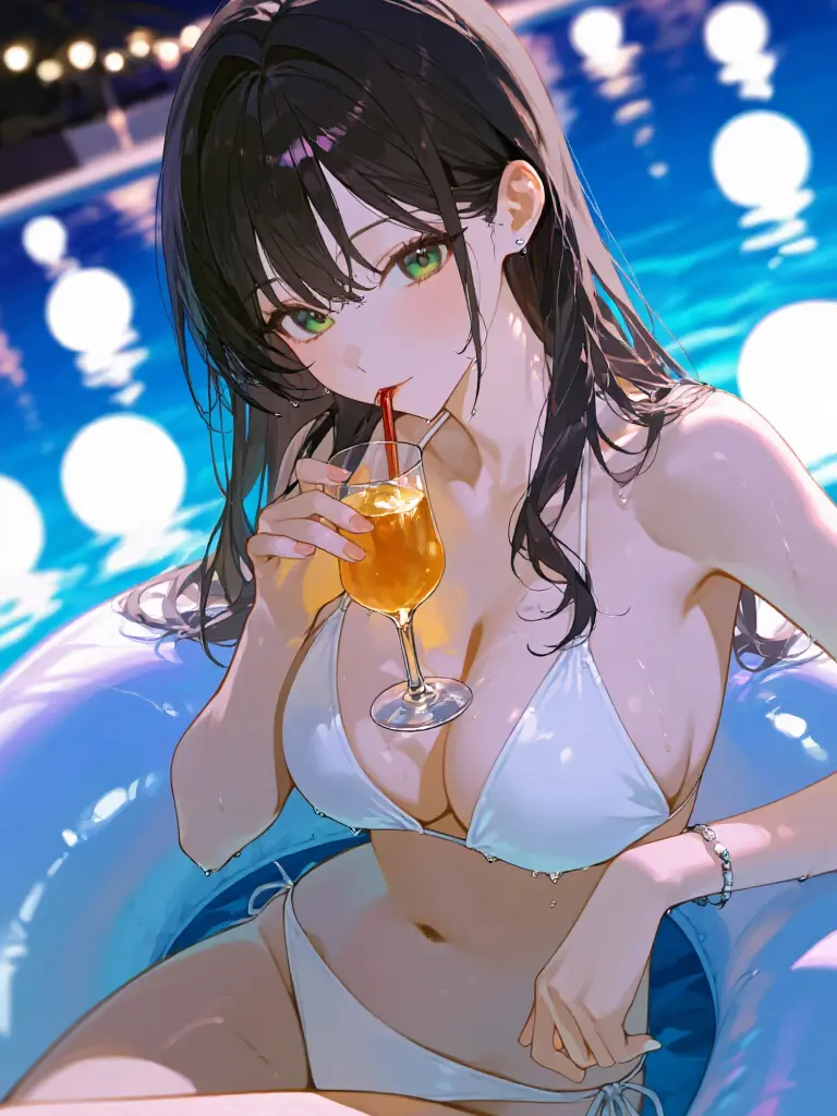 rbitpmimwum의 友達とナイトプールで