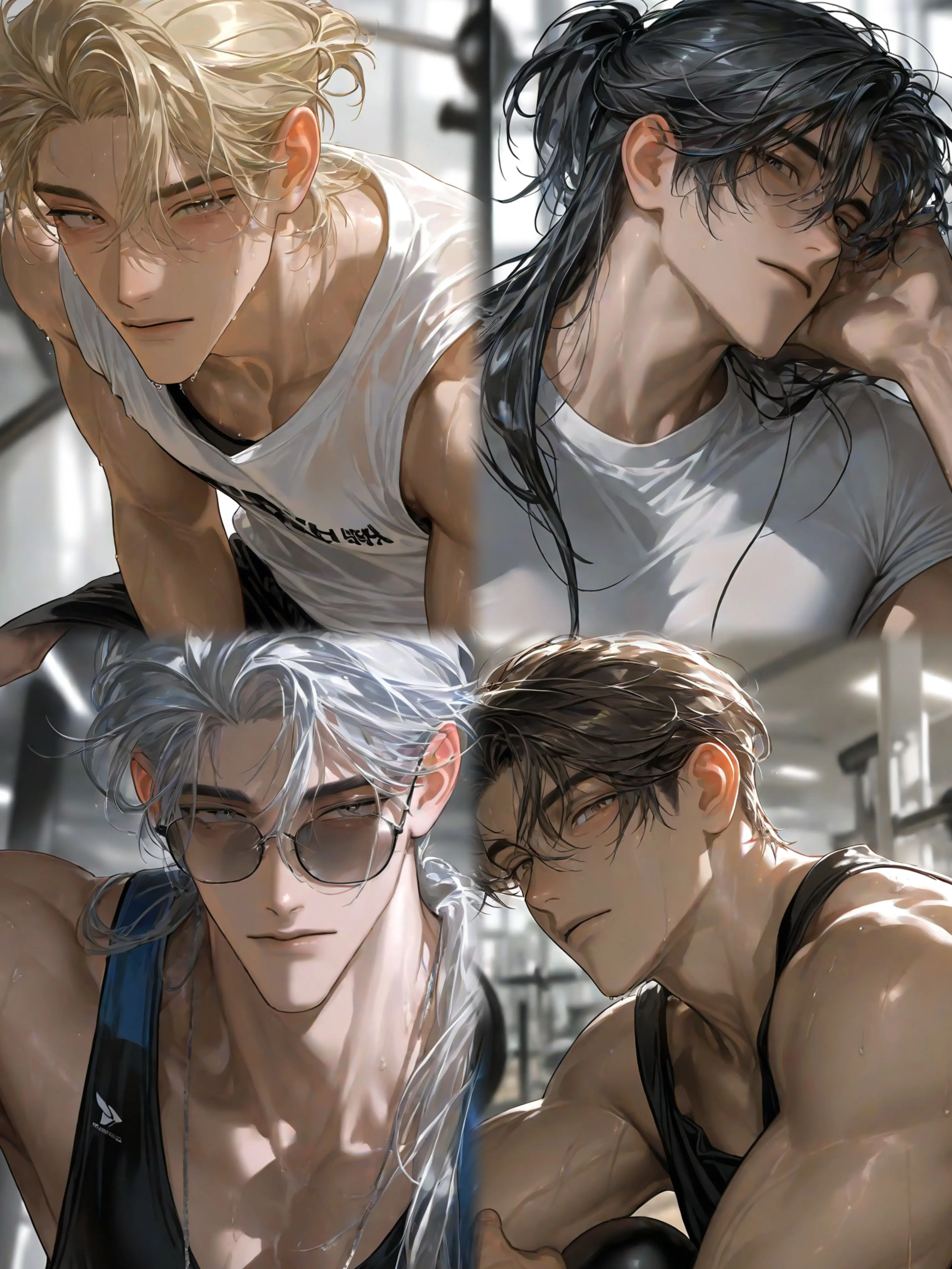 Southocean.1207의 有名人御用達のジムで出会ったイケメン4人