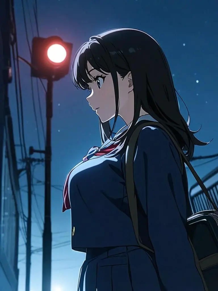 NativeShare6002의 女子高生の背後から近付く人影の正体は？