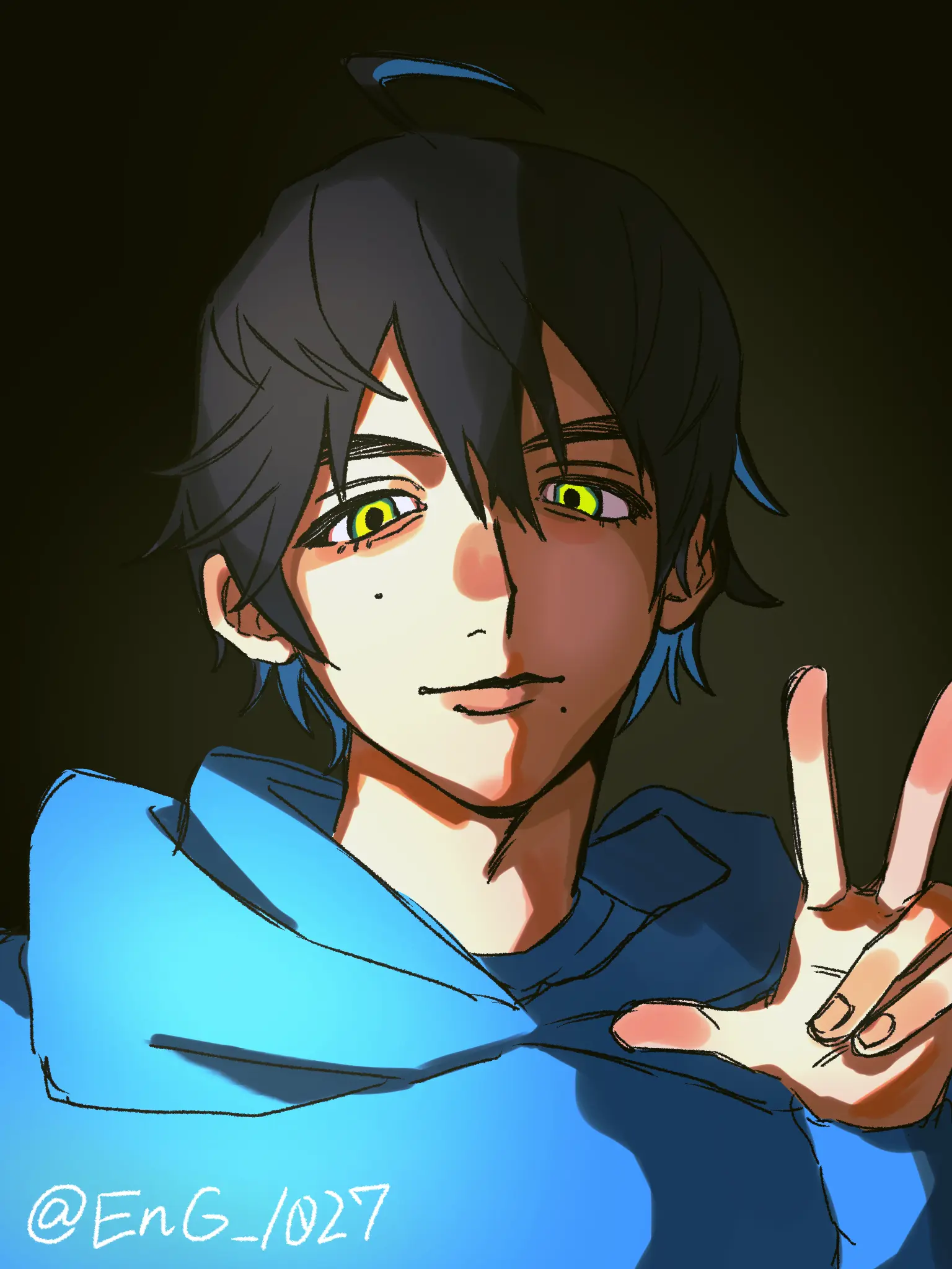 SharkHair_1027의 私が描いた彼が突然家に…！？