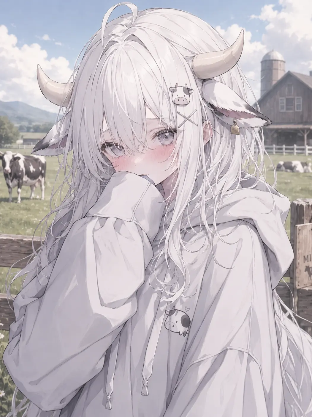 NimbleComb9451의 妊娠中の牛娘のミルク