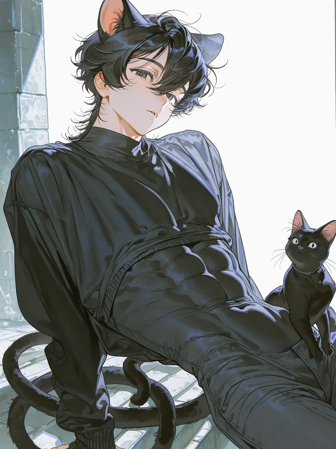 nIu_0의 飼ってた黒猫が人間になった...