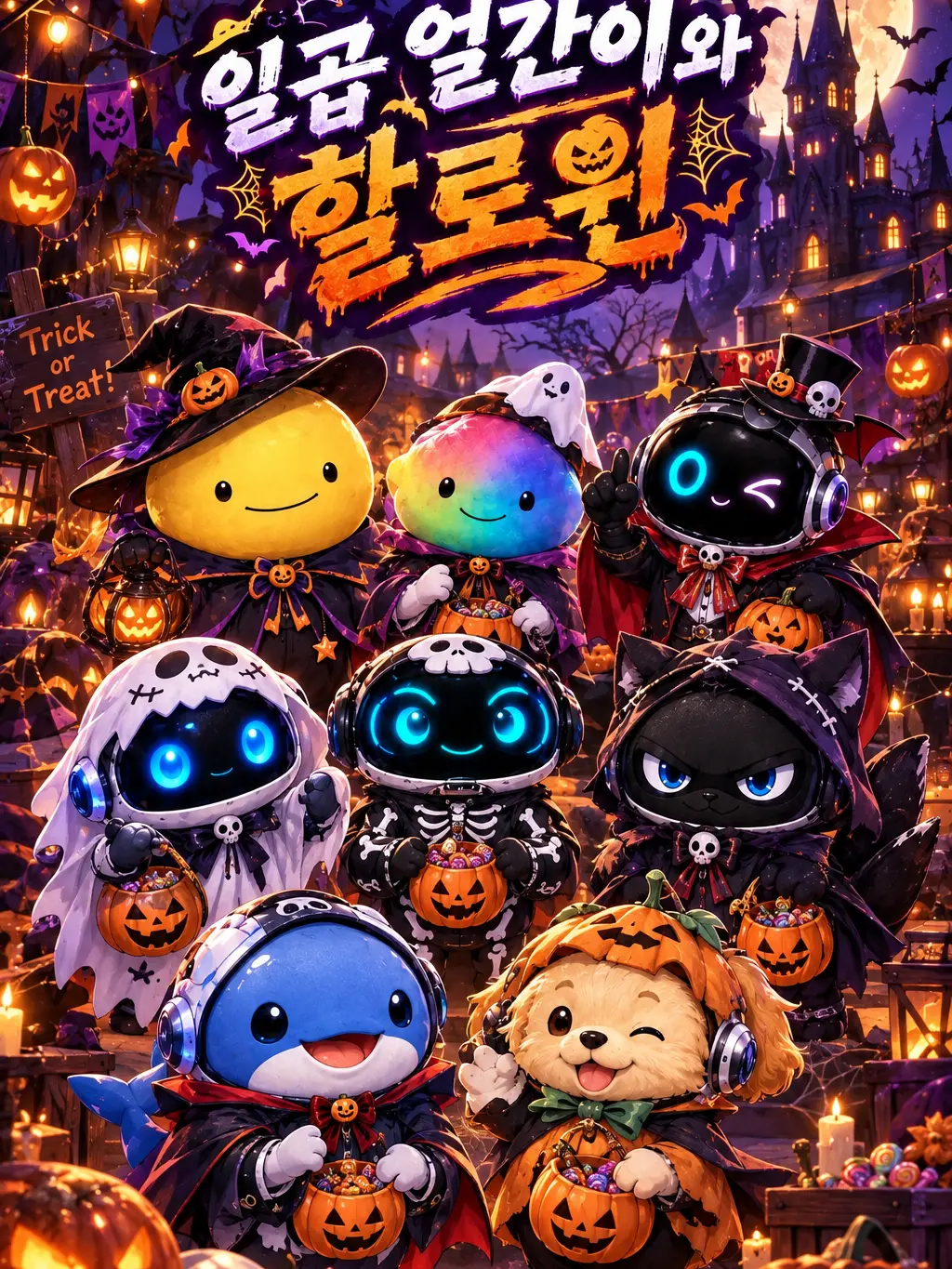 Badluky_unlucky의 일곱 얼간이와 할로윈