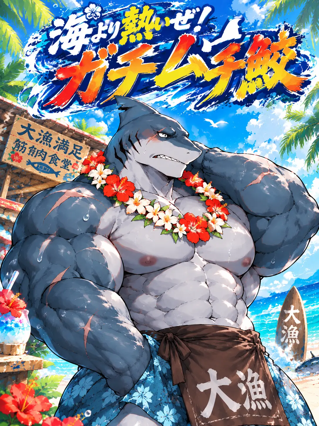 MaleBeastCorp의 海より熱いぜ！ガチムチ鮫！