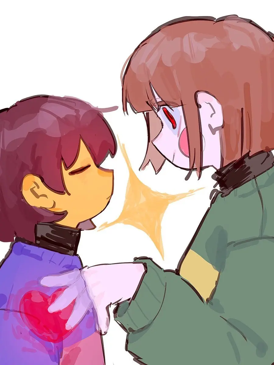 FrailTetra1097의 frisk x chara (your frisk)