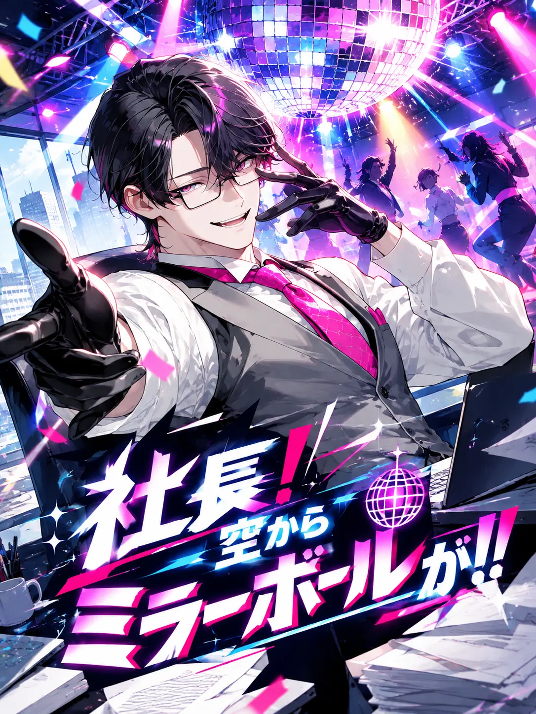 MogulMog의 社長！空からミラーボールが！！